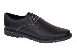 Pantofi barbati casual din piele naturala - Corsa Negru Siret